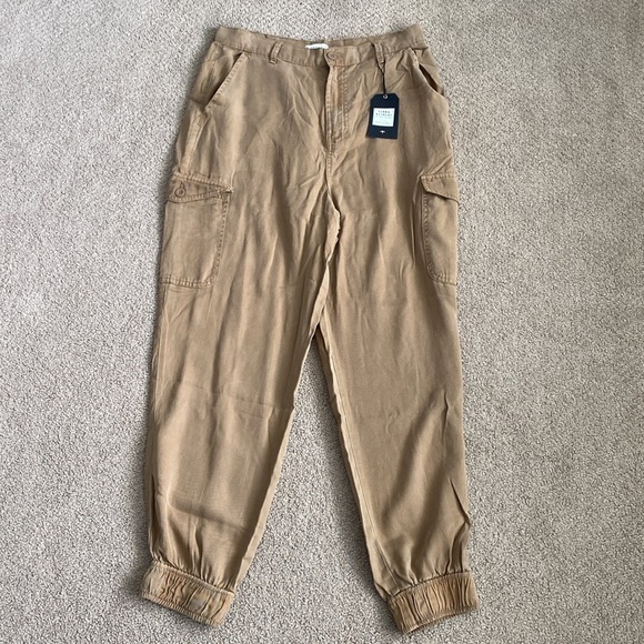 *316 NWT Serra Retreat by Joie Rucker Sycamore High-Rise Cargo Jogger Pant-SZ 12 - Picture 2 of 9